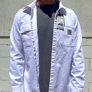 XXL Carhartt Work In Progress Salinac Shirt White